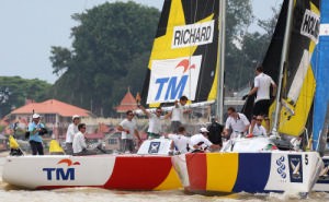 Richard and Holmberg on Day 3. Monsoon Cup 2008 © Sail-World.com /AUS http://www.sail-world.com